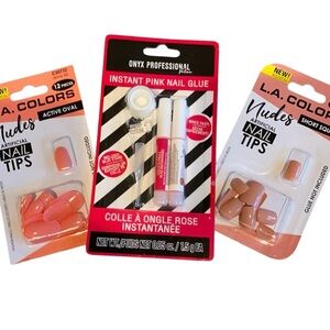 LA COLORS Press on Nails with Glue